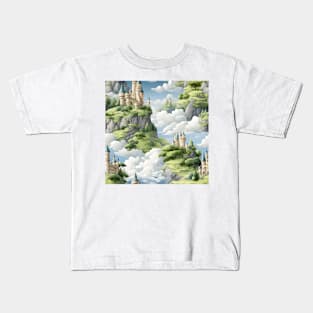 Castles Pattern 4 Kids T-Shirt